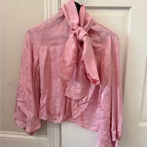NWT Mille pink blouse with bow